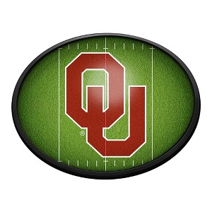 College Football On the 50 Design Oval Slimline Lighted Wall Sign - 1 of 4