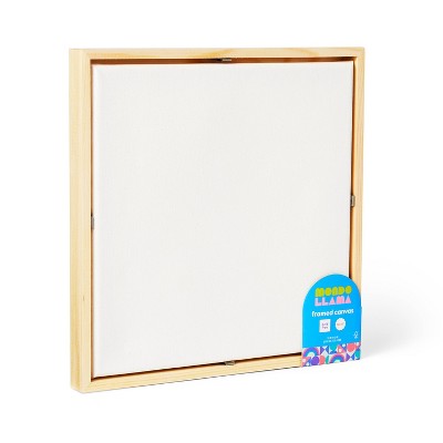 Image of 10"x10" Framed Canvas White - Mondo Llama™