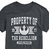 Men's - Star Wars - Property Of Rebellion Short Sleeve Graphic T-Shirt - 2 of 4