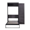 PAGED Modern Wooden Murphy Bed, Twin Size Bed Frame, Platform Bed for Small Room, Folding Bed to Cabinet - 4 of 4
