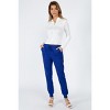 Slickblue Long Sleeve Neon Zip-Up Crop Top, Stretchy Knit, Mock Neck Blouse, Casual or Nightwear, Neon Orange, S - 3 of 4