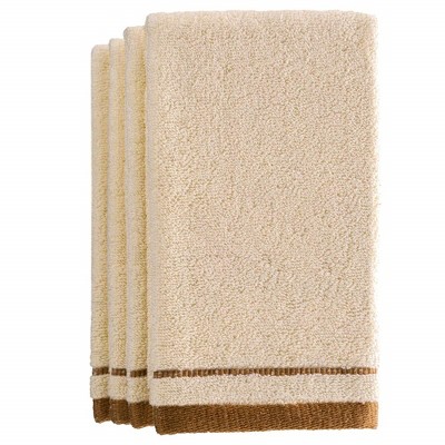 Creative Scents Cotton Fingertip Terry Extra Absorbent Towels Set of 4