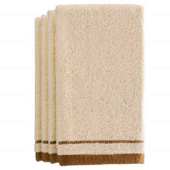 Creative Scents Fingertip Terry Towels Set of 4 - Ivory