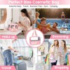Generic Initial Clear Makeup Bag Personalized Pink Clear Cosmetic Bag, Cute Large Make Up Bags - 2 of 4