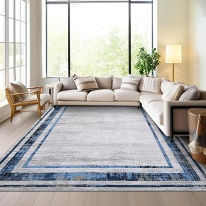 coucheta Modern Abstract Area Rugs for Living Room, Multi-size Washable Non-Slip Low-Pile Stain-Resistant Minimalist Carpet, for Bedroom, Dining Room - 1 of 4
