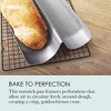 Chicago Metallic Commercial II Non-Stick Baking Pan with Perforations, Dual-Coated Heavy-Duty Aluminum Baking Pan, 16" x 9", Holds 2 Loaves, Oven Safe - 4 of 4