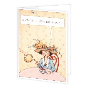 Mary Engelbreit Thanks, I Needed That Greeting Card, 5"x7" Thank You - 1 of 2
