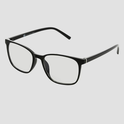 Men's Plastic Square Blue Light Filtering Glasses - Original Use Black: Scratch-Resistant, UV Protection - image 2