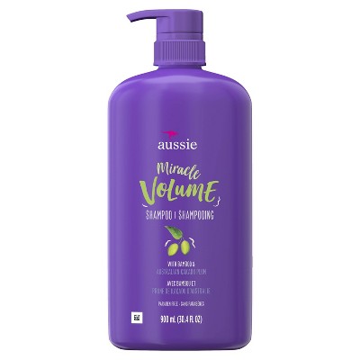Aussie Paraben-free Miracle Volume Shampoo With Plum & Bamboo For Hair - 30.4 Fl Oz : Target