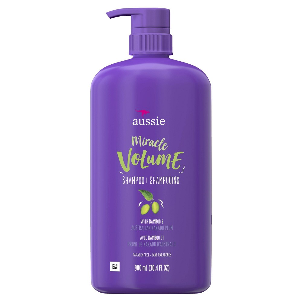 Photos - Hair Product Aussie Paraben-Free Miracle Volume Shampoo with Plum & Bamboo For Fine Hai 