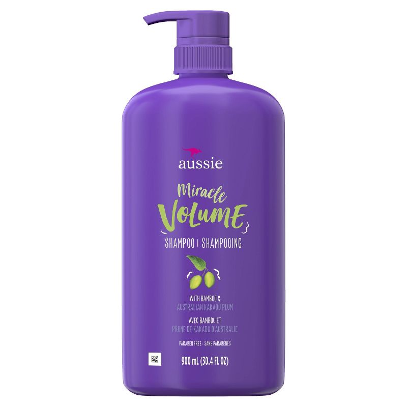 Aussie Paraben-Free Miracle Volume Shampoo with Plum &#38; Bamboo For Fine Hair - 30.4 fl oz, 1 of 7
