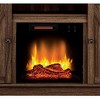HearthPro Alexander 48" W x 28" H x 15.5" D Electric Fireplace Media Console - Brown - 3 of 4