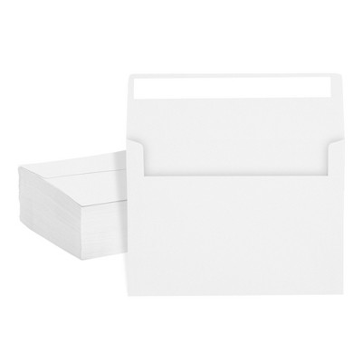 Paper Junkie White A7 Envelopes for Invitations, Square Flap for 7 x 5 x 0.1 Inches Greeting Cards, Birthdays, Weddings (200 Pack)