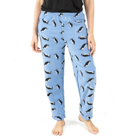 ADR Women's Plush Fleece Pajama Bottoms with Pockets, Winter PJ