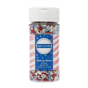 Mystic Sprinkles Spirit of America In Silver Sprinkle Mix 3.4oz - 1 of 3