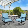 Aoodor Outdoor Deep Seat Cushion Set, Waterproof Patio Furniture Cushions with Adjustable Straps & Removable Cover - 3 of 4