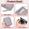 Unique Bargains Zipper Design PU Leather Small Credit Card Holder - 3 of 4