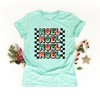 Simply Sage Market Women's Noel Checkered Stacked Short Sleeve Graphic Tee - 3 of 4