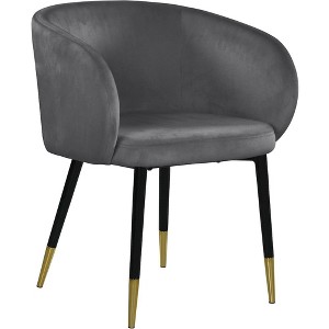 Meridian Furniture,Louise Velvet Dining Chair - 1 of 4