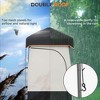 NAYSAYE Portable Shower Tent Privacy Shelter with Shower Bag Floor and Carrying Bag for Camping, Black, 55.1"*55.1"*90.6" - 3 of 4