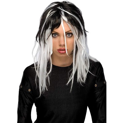 black and white wig costume