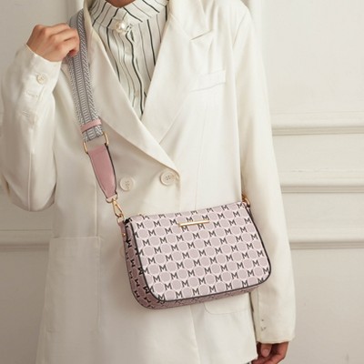 MKF Collection Ciri Crossbody Women's Double Bag Versatile, Monogram Design by Mia K- Light Blue — фото 5