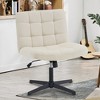 Square Back Upholstered Home Office Chair - 3 of 4