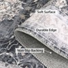 Vintage Rug Non Slip Non Shedding Washable Rug Bordered Printed Low Pile Soft Distressed Foldable Carpet for Bedroom Living Room Office Nursery - 4 of 4