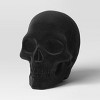 Plastic Flocking Skull Figurine - Hyde and EEK! Boutique™ Black - 3 of 3
