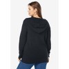 Roaman's Women's Plus Size Thermal Hoodie Sweater - 3 of 4