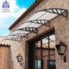 Costway 80'' x 40'' Patio Awning Canopy Outdoor Window Door Overhang Rain Snow Protection Coffee/Grey - 2 of 4