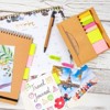 Paper Junkie 2 Pack Bright Colored Sticky Note Pad Set with Pen and Ruler for School Office Home - image 2 of 4