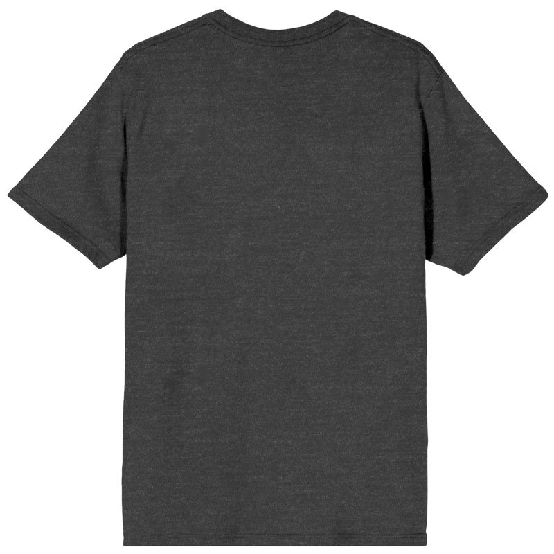 The Flash Speedster Zoom Logo Men's Charcoal Gray Graphic Tee, 3 of 4