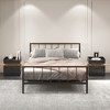 XIYUYEU Nightstand with Adjustable LED Strip Light, Bedside Table with 2-Drawers for Storage - 4 of 4