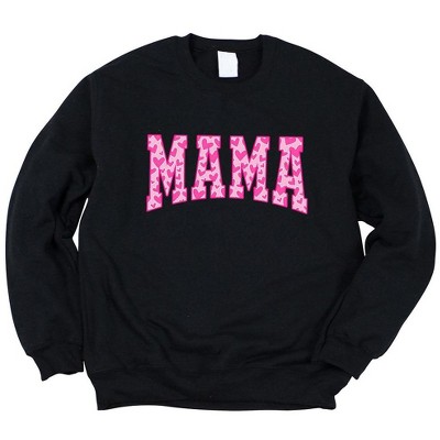 Simply Sage Market Women's Graphic Sweatshirt Mama Pink Hearts