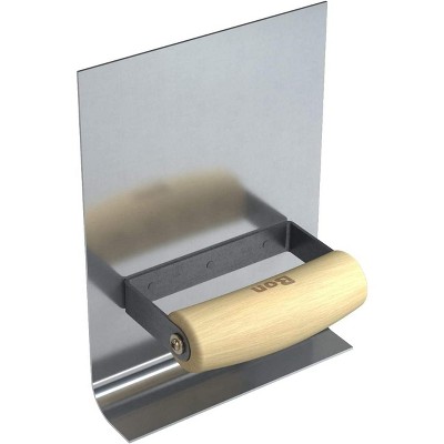 Bon Tool 22-597 Cove Tool Inside - Stainless Steel 6-inch X 1.5-inch - 3/4-inch Radius 8-inch Lip Wood Handle