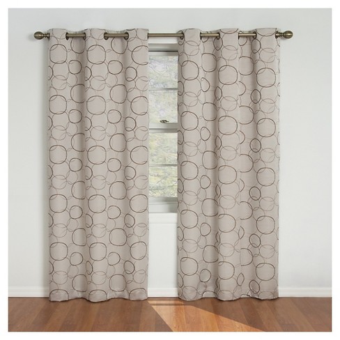 63 X42 Thermaback Meridian Blackout Curtain Panel Linen Eclipse Target