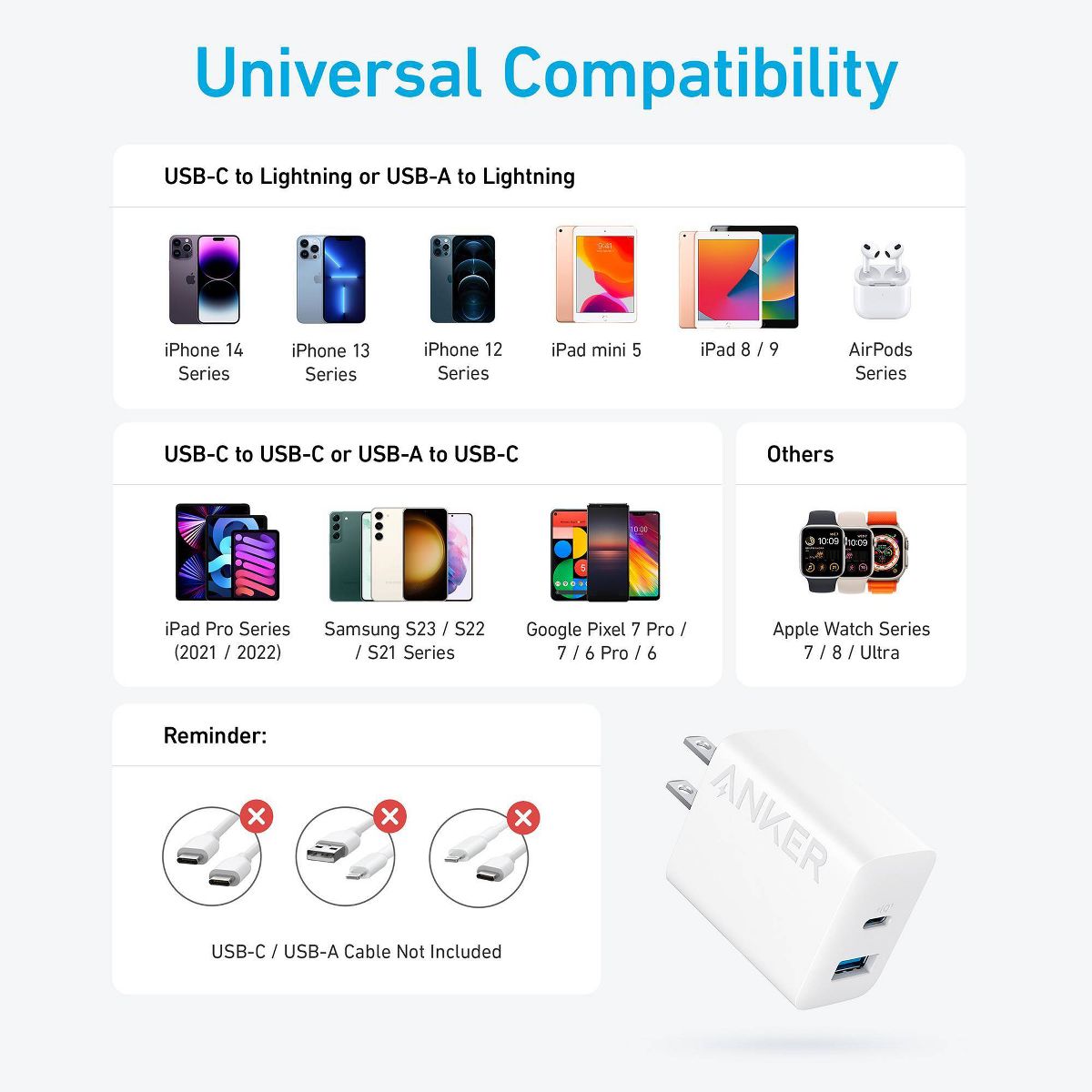 Anker USB-A to C 20W Cable - thumbnail 7