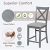 Sapphtopaz Dining Chairs Set of 4 Kitchen Chair with Padded Seat Height Chair with Backrest Dining Room Chairs for Kitchen, Bedroom - 3 of 4