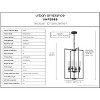 Urban Ambiance Luxury New Traditional Chandelier 31.75''H x 18''W,  Midnight Black Finish,  Griffith Collection, UHP3989 - 3 of 4