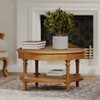 Maven Lane Pullman Traditional Round Wooden Coffee Table - 2 of 4