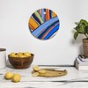 DorisciciArt autumn stripes Round Cutting Board - Deny Designs - image 3 of 3