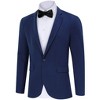 Tuxedo Jackets for Men One Button Slim Fit Formal Suits Blazer with Bow Tie Formal Blazer for Men - 3 of 4