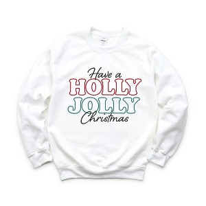 Simply Sage Market Women's Graphic Sweatshirt Have A Holly Jolly Christmas - 1 of 4
