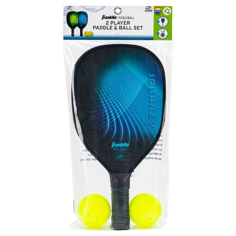 Franklin Sports 2 Player Wood Pickleball Paddles and Balls, 1 of 11