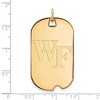 Black Bow Jewelry 14k Yellow Gold Wake Forest Demon Deacons NCAA Large Pendant - 2 of 3