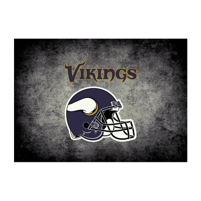 NFL Minnesota Vikings 4'x6' Distressed Rug