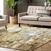 Modern Splashed Ink Printed Machine Washable Area Rug Ultra Thin Stain Resistant Non Shedding Non Slip Pet Friendly Floor Rug for Home Decor - 2 of 4