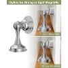 DOMETOUR Magnetic Door Stopper, Stainless Steel, Adhesive or Screw Mount, Wall/Floor, Silver Door Stoppers - 2 of 4
