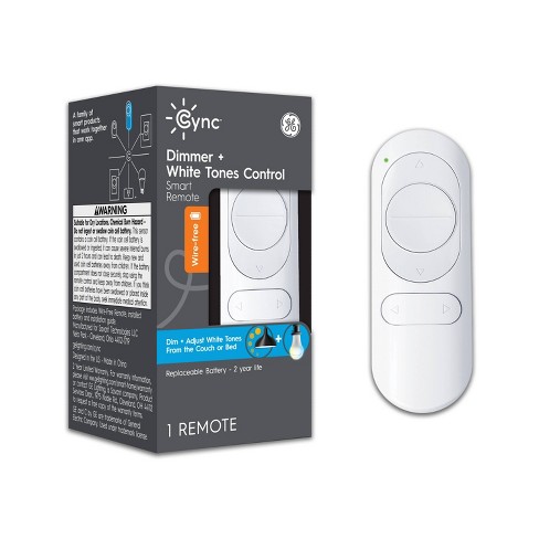 GE mySelectSmart Wireless Remote with Dimming Lighting Control, White